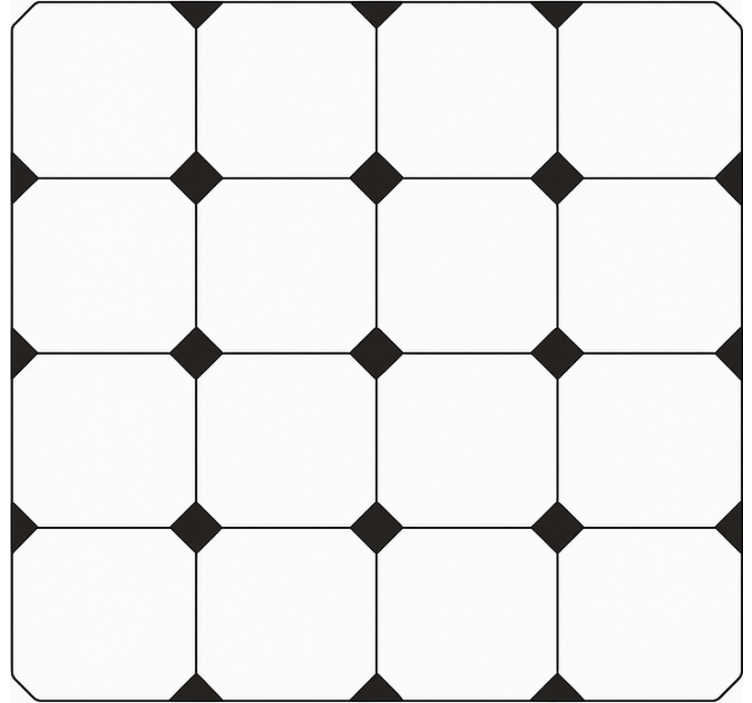 Covor de vinil pentru bucătărie imprimeu cu diamant în carouri - TenStickers