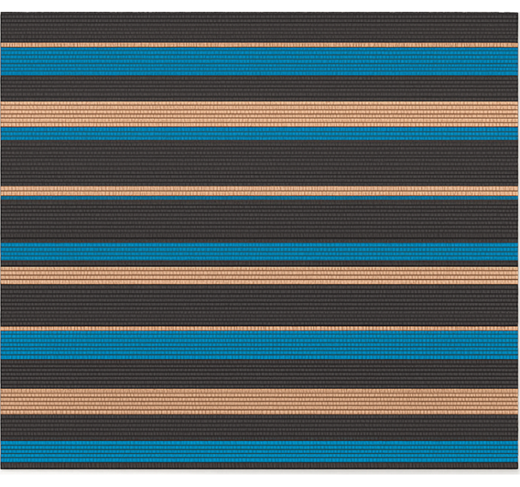 Covor de vinil pentru bucătărie efect țesut în tonuri închise - TenStickers