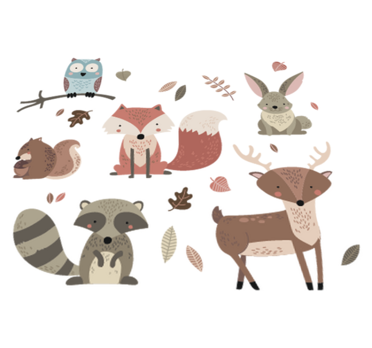 Covor vinil animal stil toamnă - TenStickers