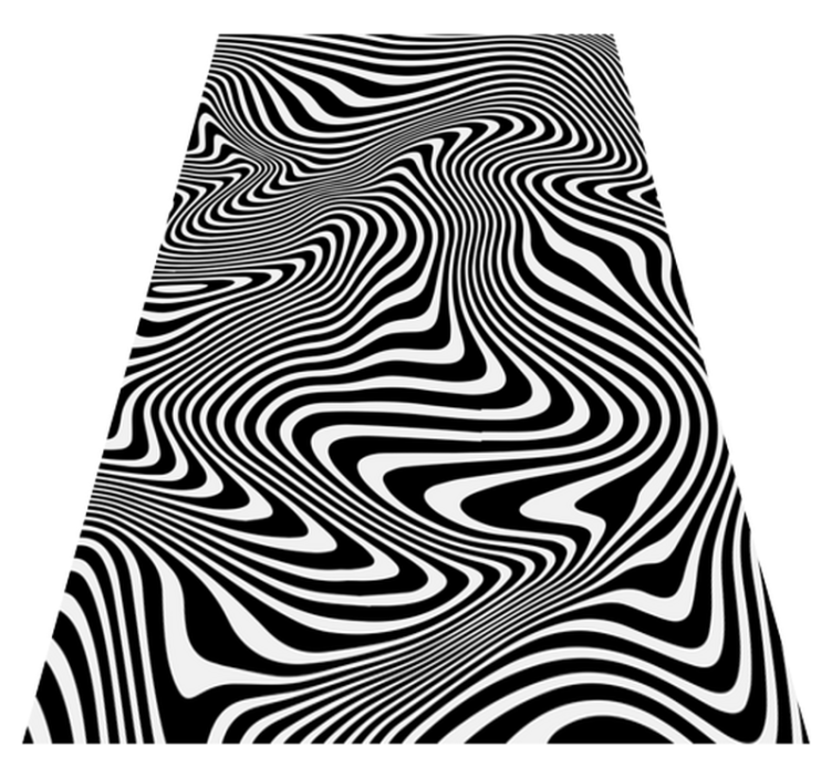 Covor vinil animal efect 3d zebra - TenStickers