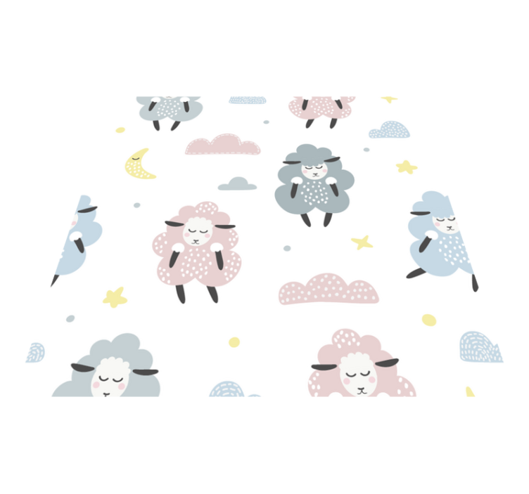 Covor vinil animal cu model de oi pentru copii - TenStickers