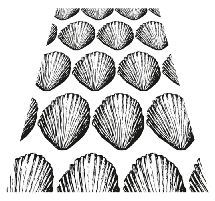 Covor vinil animal model retro cu scoici - TenStickers