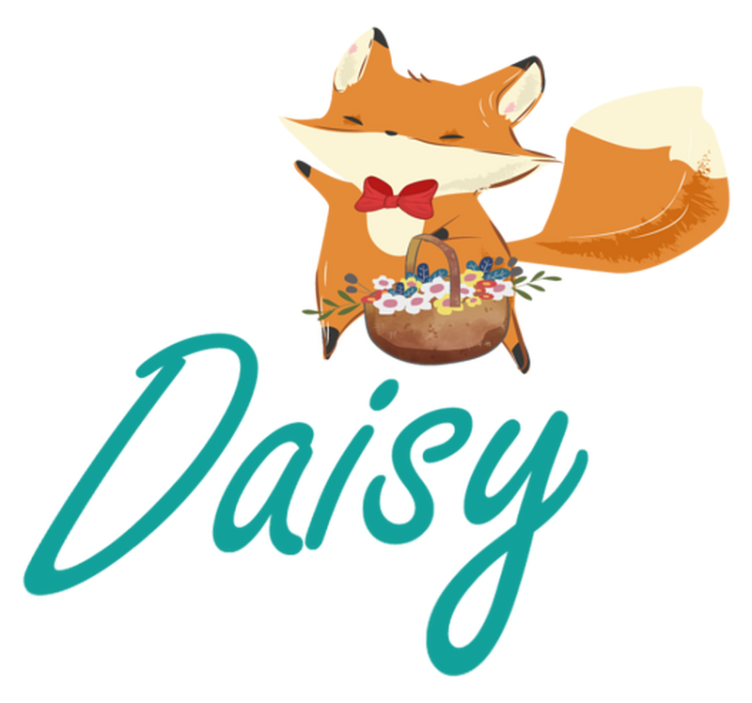 Covor vinil animal personaj vulpe jucăușă - TenStickers