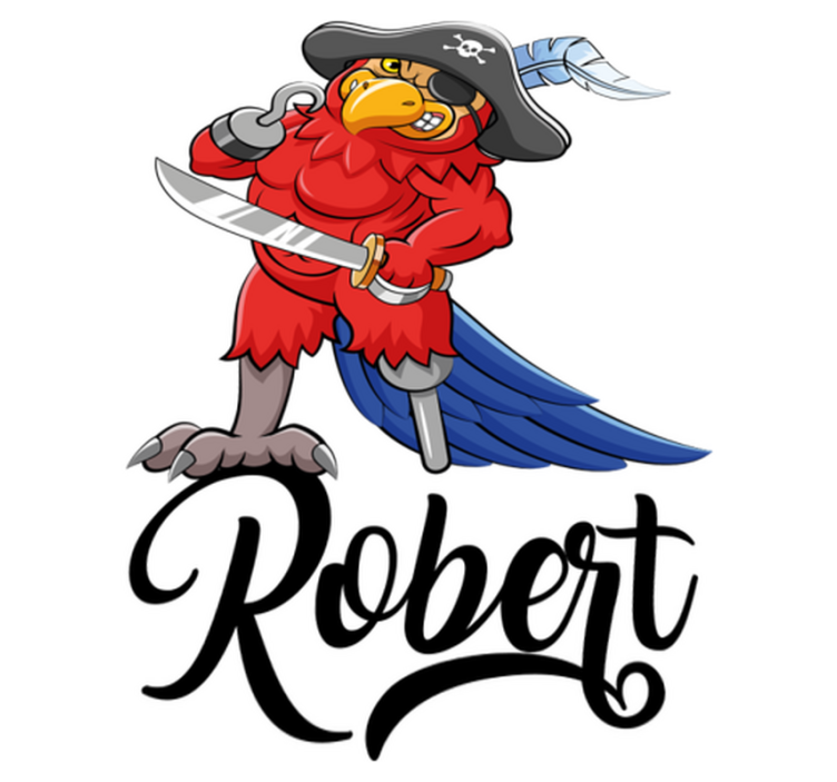 Covor vinil animal figurina papagal pirat - TenStickers