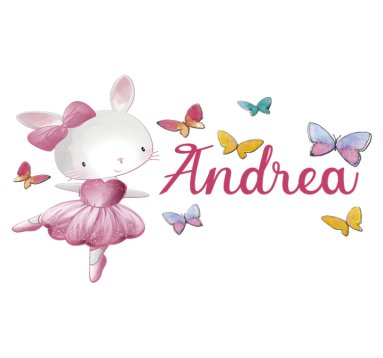 Covor vinil animal fetiță dansând balet - TenStickers