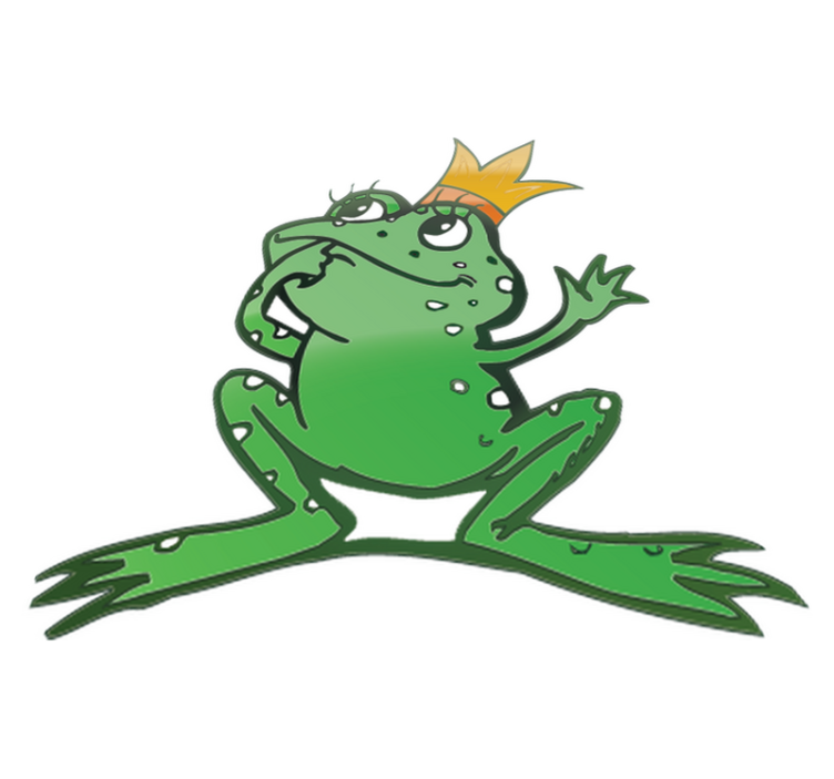 Covor vinil animal regina broaștelor - TenStickers