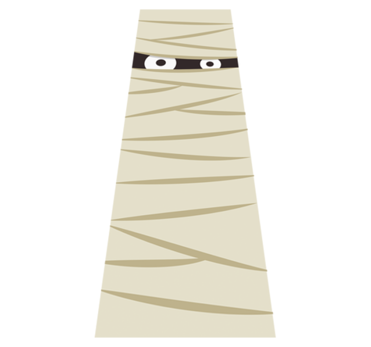 Covor de vinil halloween ochi de mumie - TenStickers