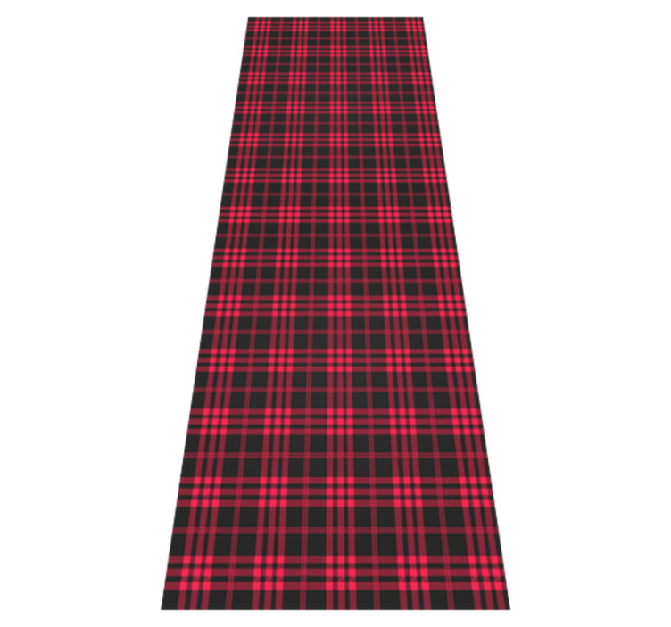 Covor vinil crăciun cu model tartan pentru frigider - TenStickers