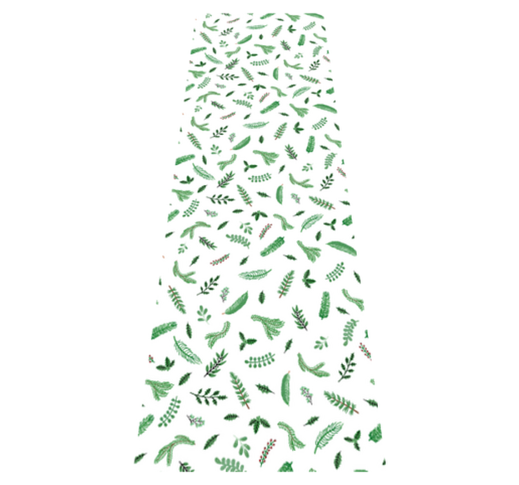 Covor vinil crăciun cu model de frunze decorativ - TenStickers