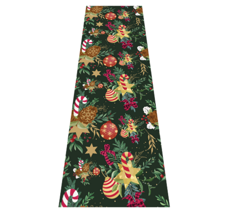Covor vinil crăciun decorațiuni crăciun cu crengi - TenStickers