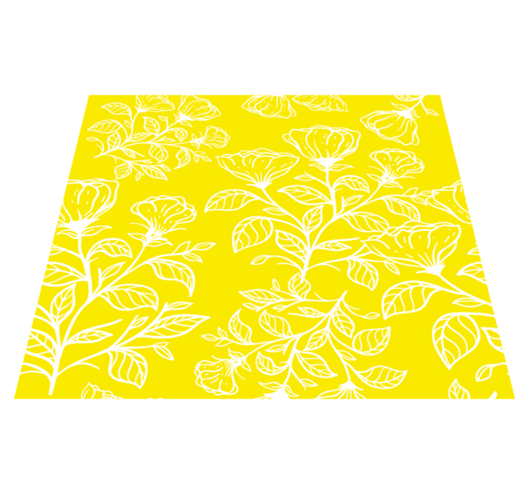 Covor vinil dormitor cu model flori - TenStickers