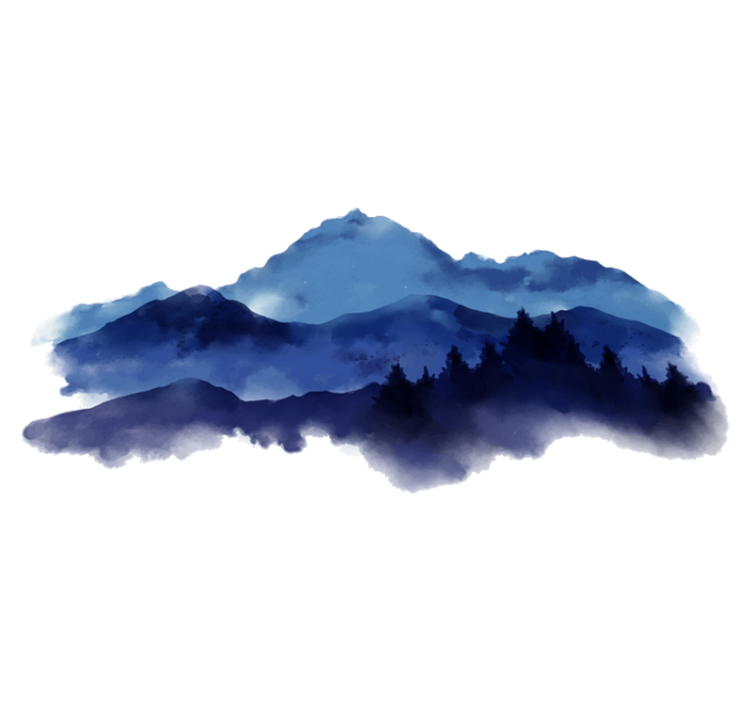 Covor vinil cu aspect de natura muntii din hartie - TenStickers