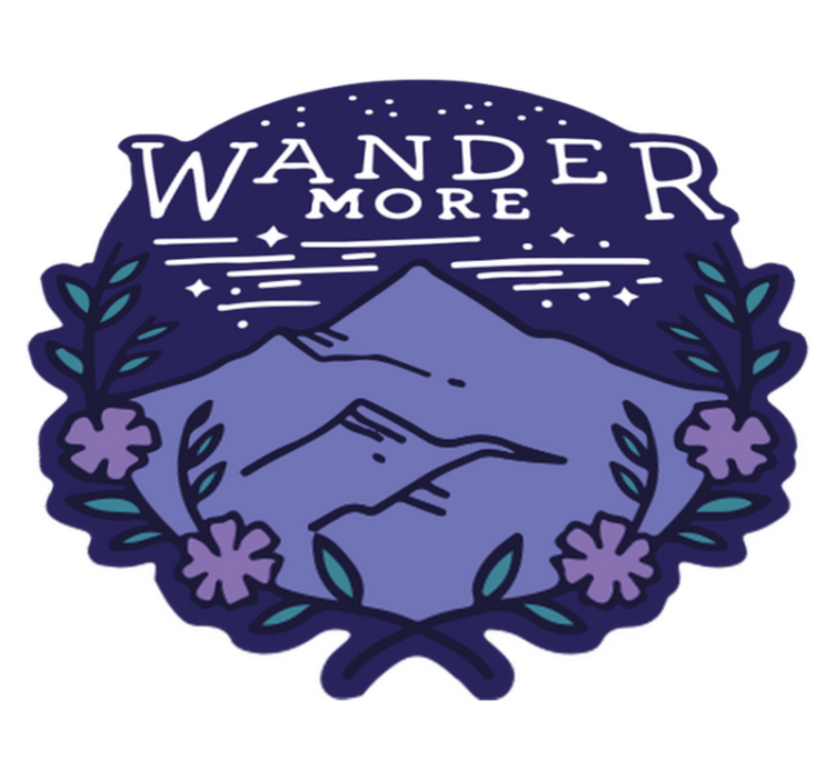 Covor vinil cu aspect de natura drumeție în munți - TenStickers