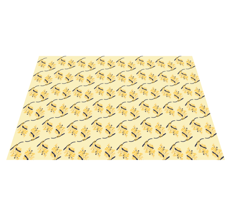 Covor vinil cu aspect de natura modele de mimosas - TenStickers