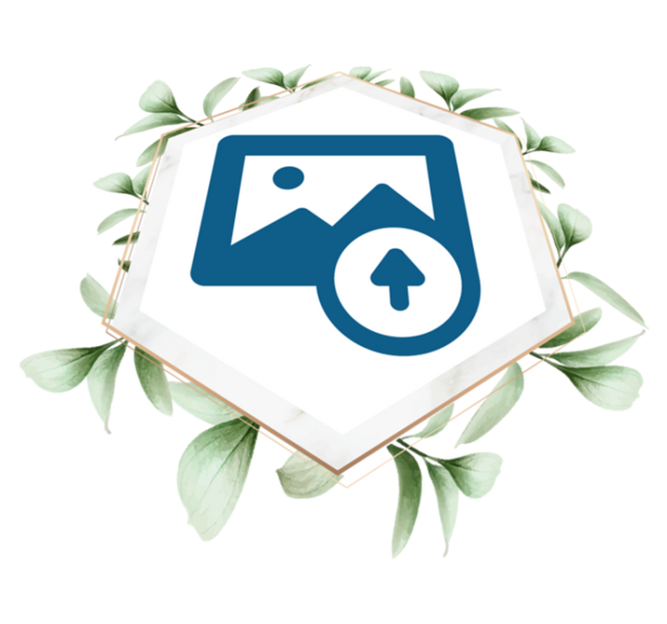 Covor vinil cu aspect de natura femeie cu frunze - TenStickers