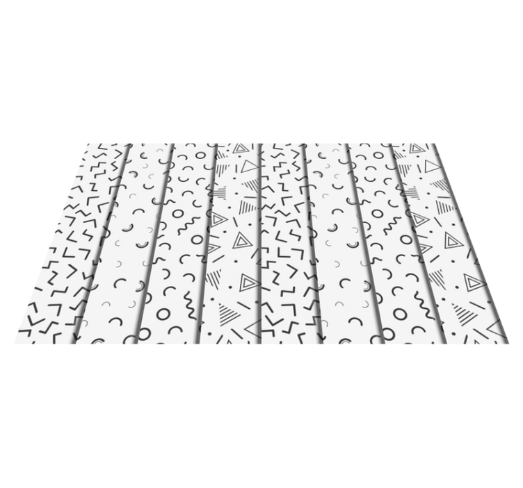 Covor de vinil geometric forme geometrice retro - TenStickers
