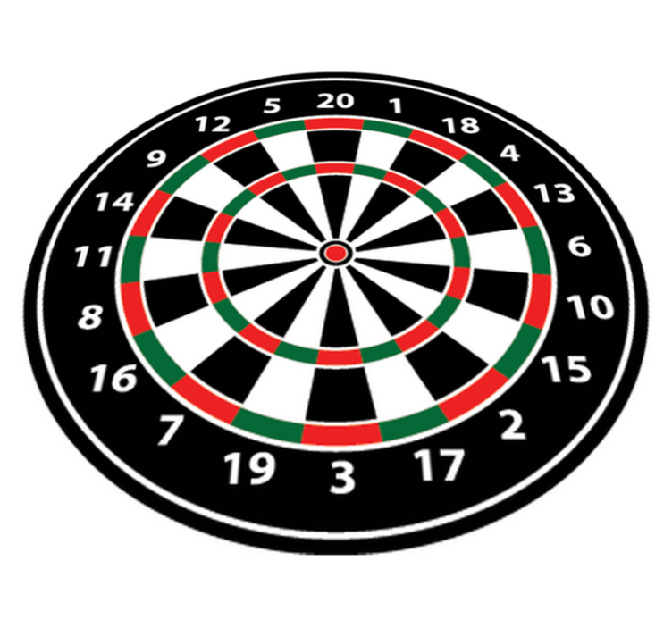 Covor de vinil jocuri țintă adezivă pentru darts - TenStickers