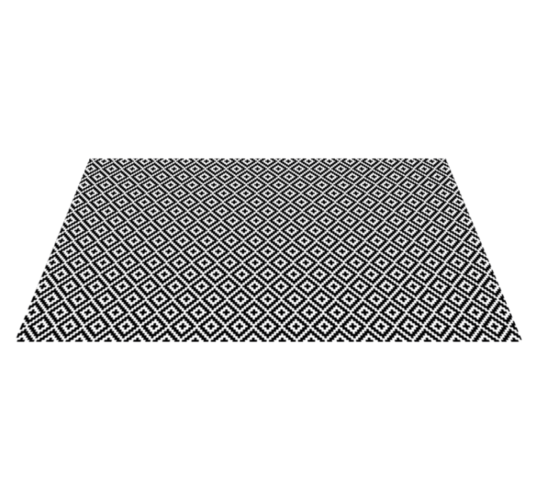 Covor de vinil geometric pătrat tribal - TenStickers