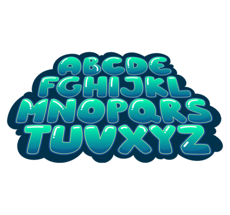 Covor vinil alfabet nor alfabetic - TenStickers