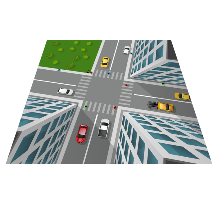 Uimitor covor 3d de vinil cruce - TenStickers