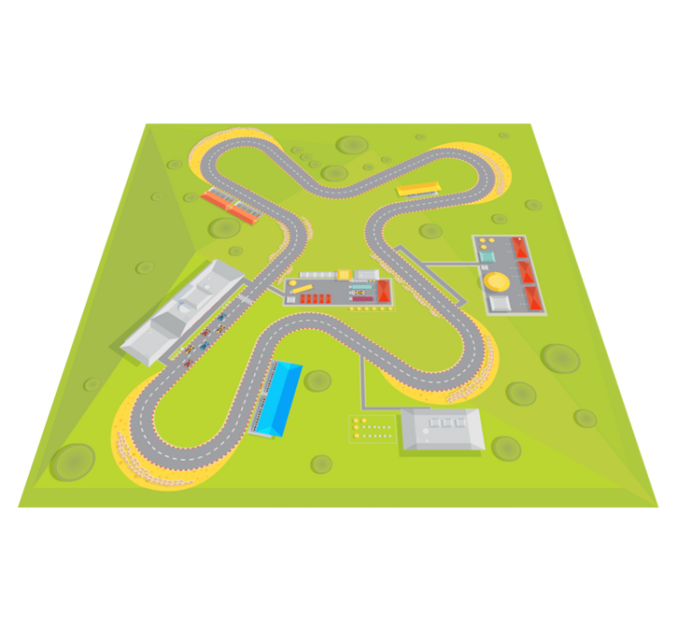 Covor de vinil pentru copii timp de joacă pe drum - TenStickers