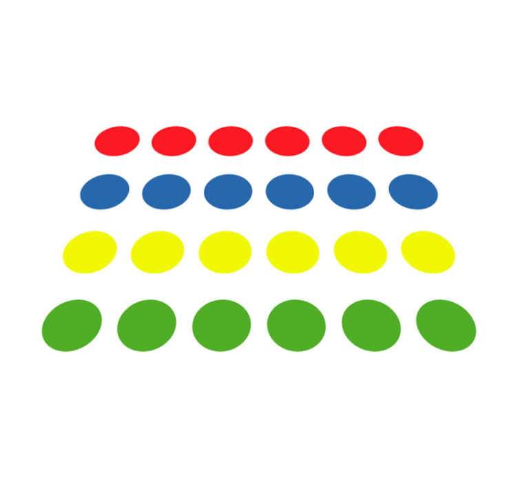 Covor de vinil minunat joc twister - TenStickers