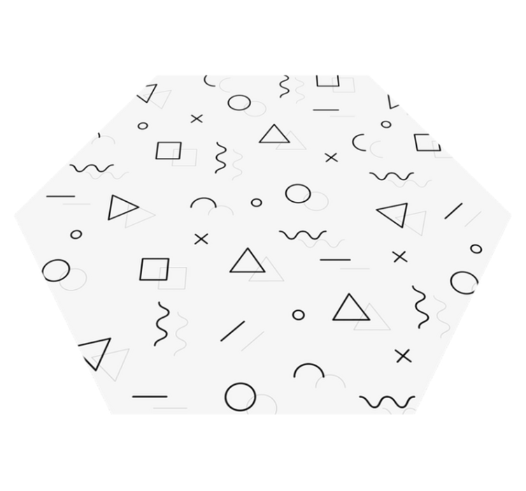 Covor vinil minimalist în stil memphis - TenStickers