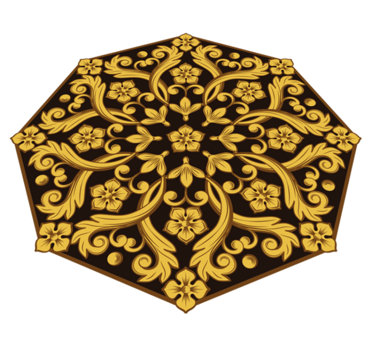 Covor floral filigran covor vintage - TenStickers