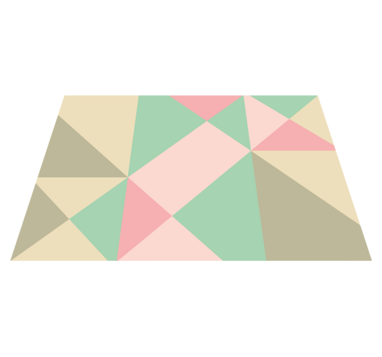 Covor minunat geometric de culori moi - TenStickers