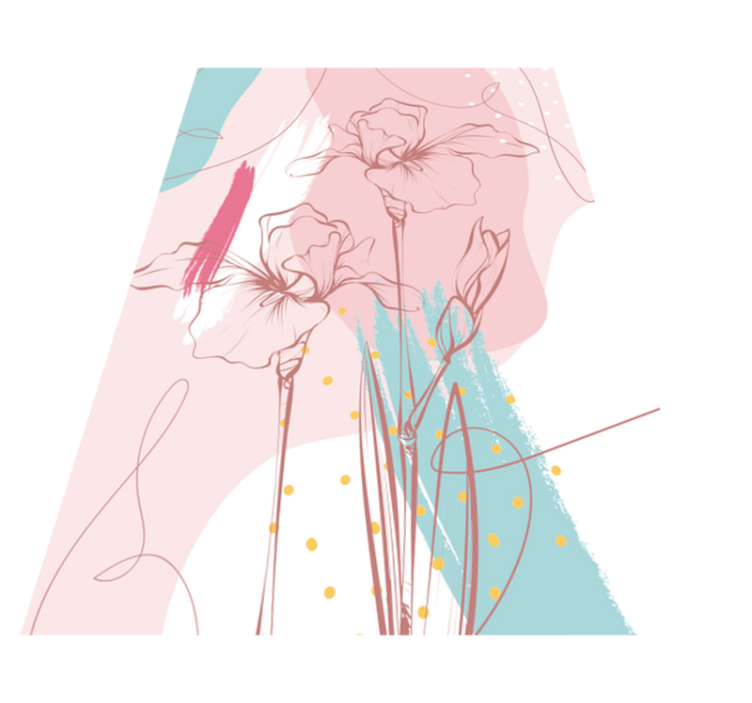 Covor minunat floral modern de vinil - TenStickers