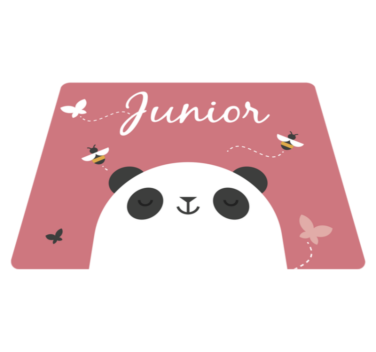 Covor vinil personalizat pentru copii panda - TenStickers