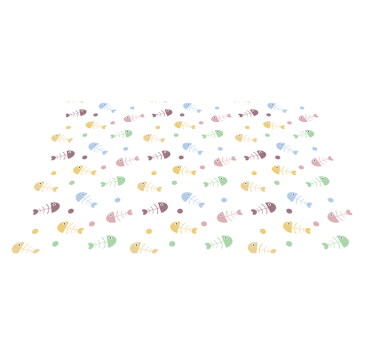 Covor de vinil pentru copii ilustrație de pește colorat - TenStickers