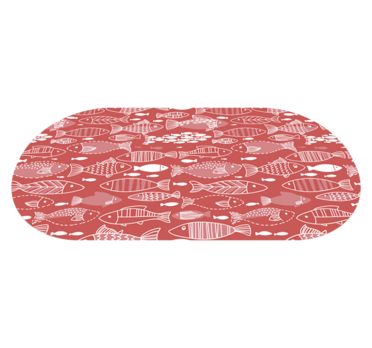 Covor vinil animal decor cu model de pește - TenStickers