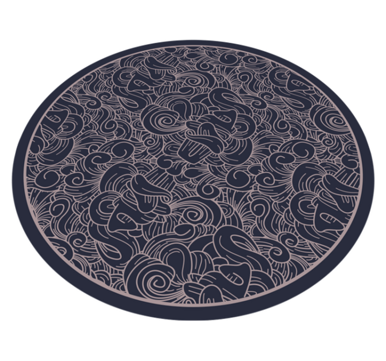 Covor living din paisley vinil - TenStickers