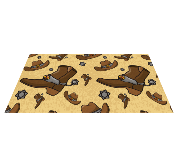 Covor vinil animal motiv cizme de cowboy - TenStickers