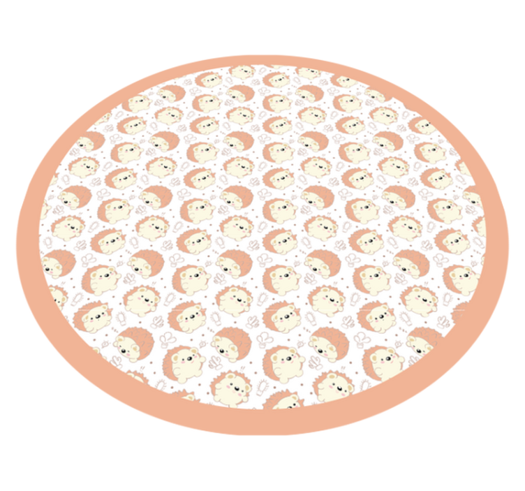 Covor de vinil pepiniere model circular de leu - TenStickers