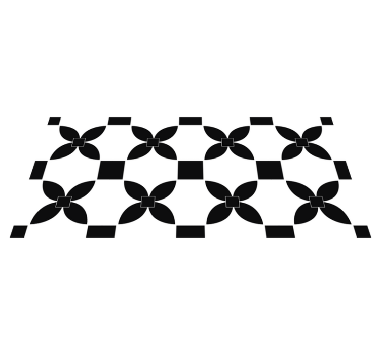 Covor de stradă din vinil negru imprimat gresie neagră - TenStickers