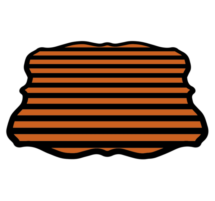 Covor de vinil Halloween dungi de halloween - TenStickers