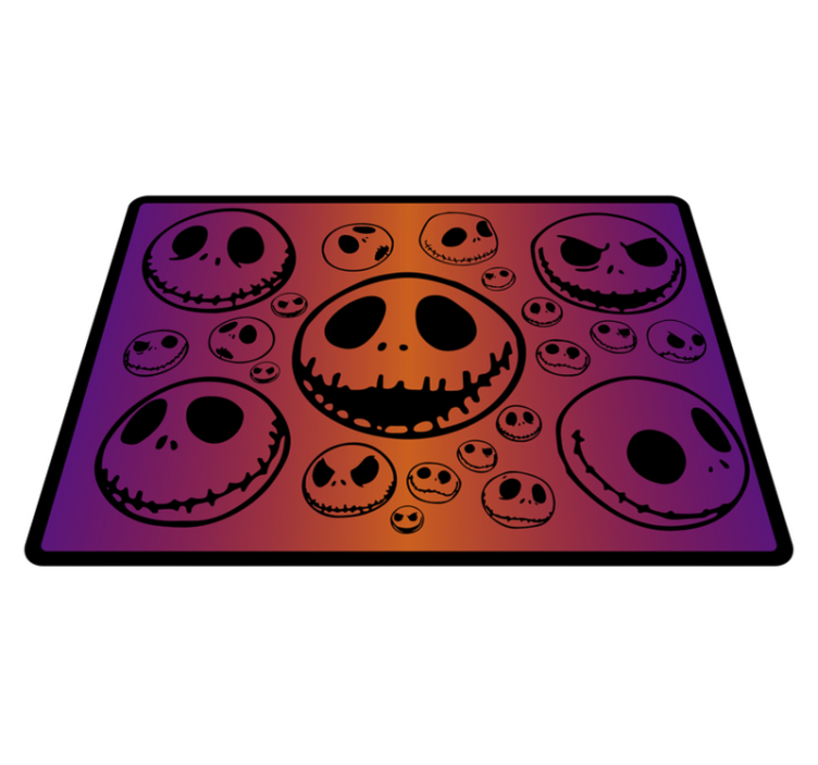 Covor de vinil Halloween model de cranii înfricoșătoare - TenStickers
