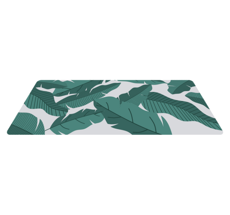Covor floral frunze jungla verde - TenStickers