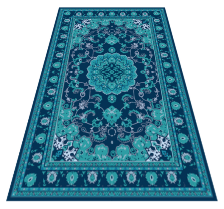 Covor vinil mandala eleganță mandala teal - TenStickers
