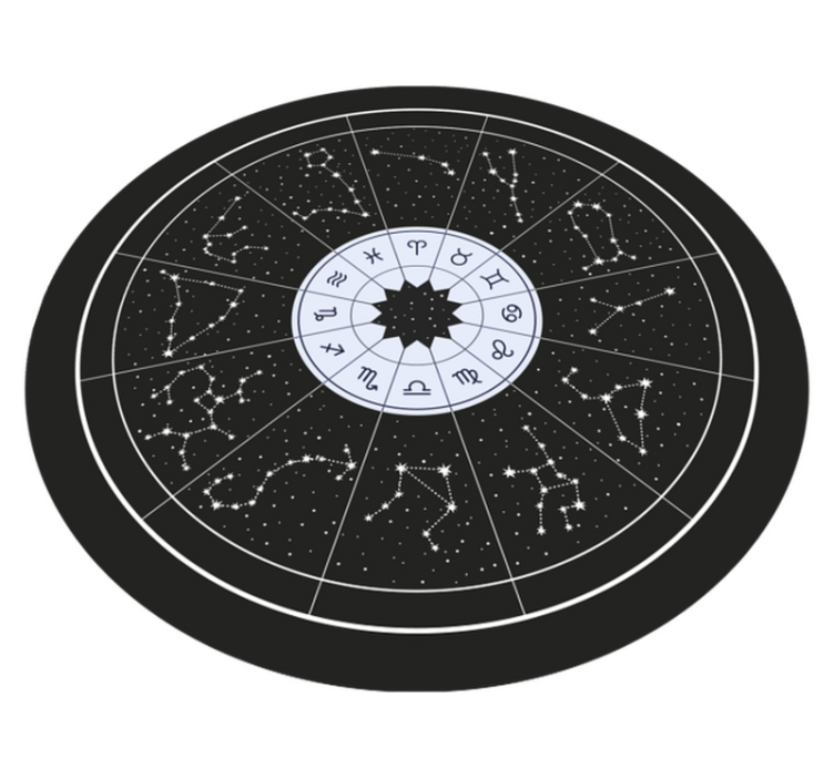 Semne zodiacale și constelații covor de vinil - TenStickers