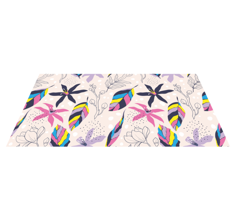 Covor floral floare - TenStickers