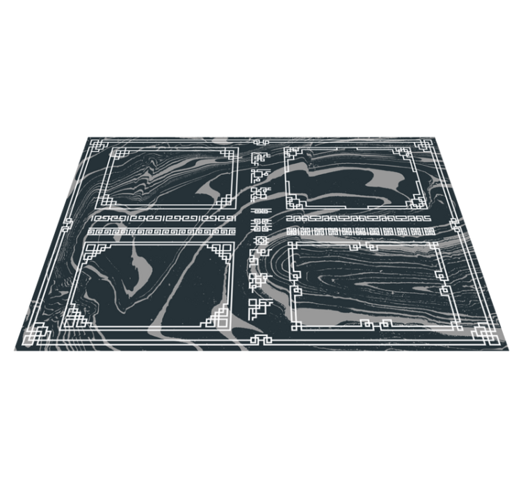 Covoare geometrice de marmură pătrată - TenStickers