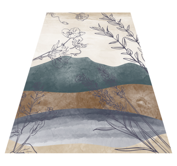 Covor floral pictat natura - TenStickers