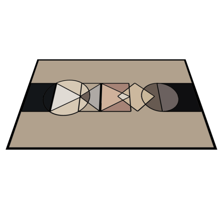 Covor de vinil forme geometrice cercuri - TenStickers