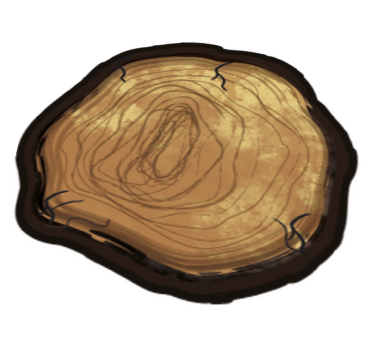 Covor de vinil trunchi rupt parchet din lemn - TenStickers