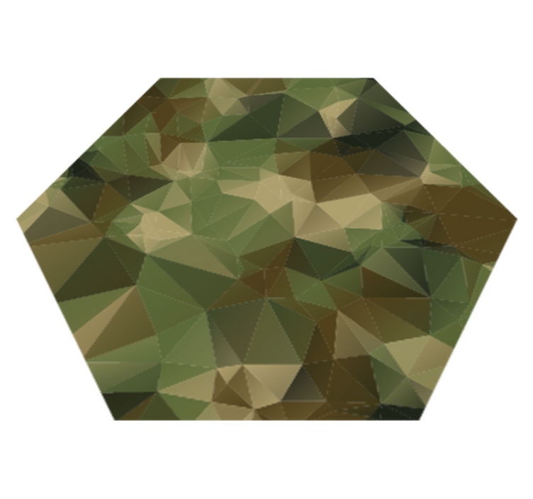 Covor de vinil camuflaj geometric - TenStickers