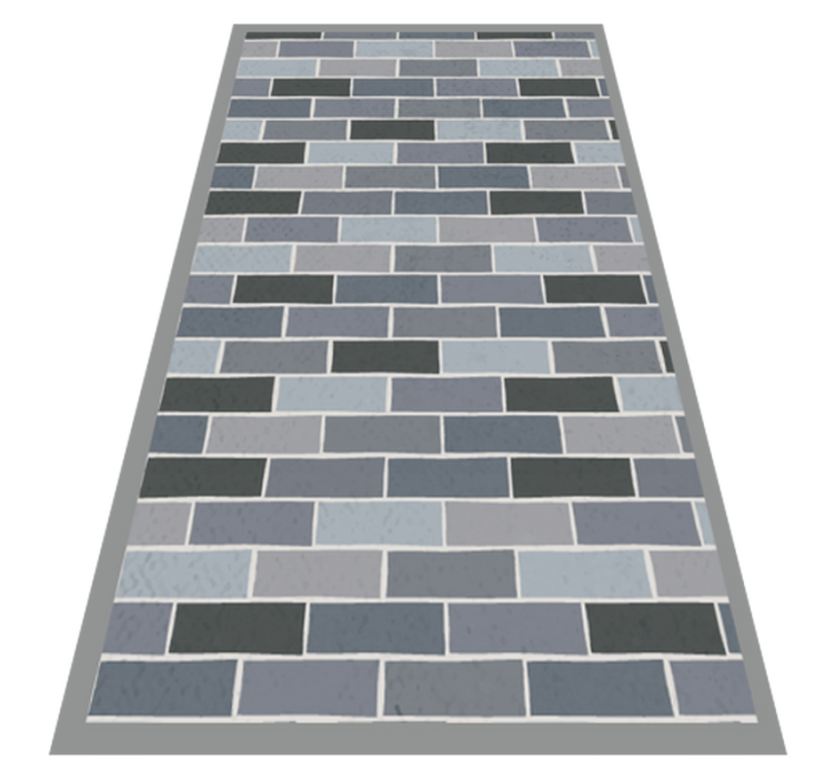 Covor gri de cărămidă din vinil - TenStickers