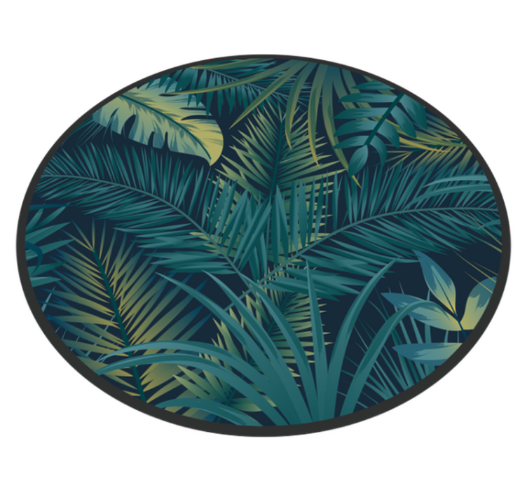 Covor vinil flori și plante ansamblu de frunziș tropical - TenStickers